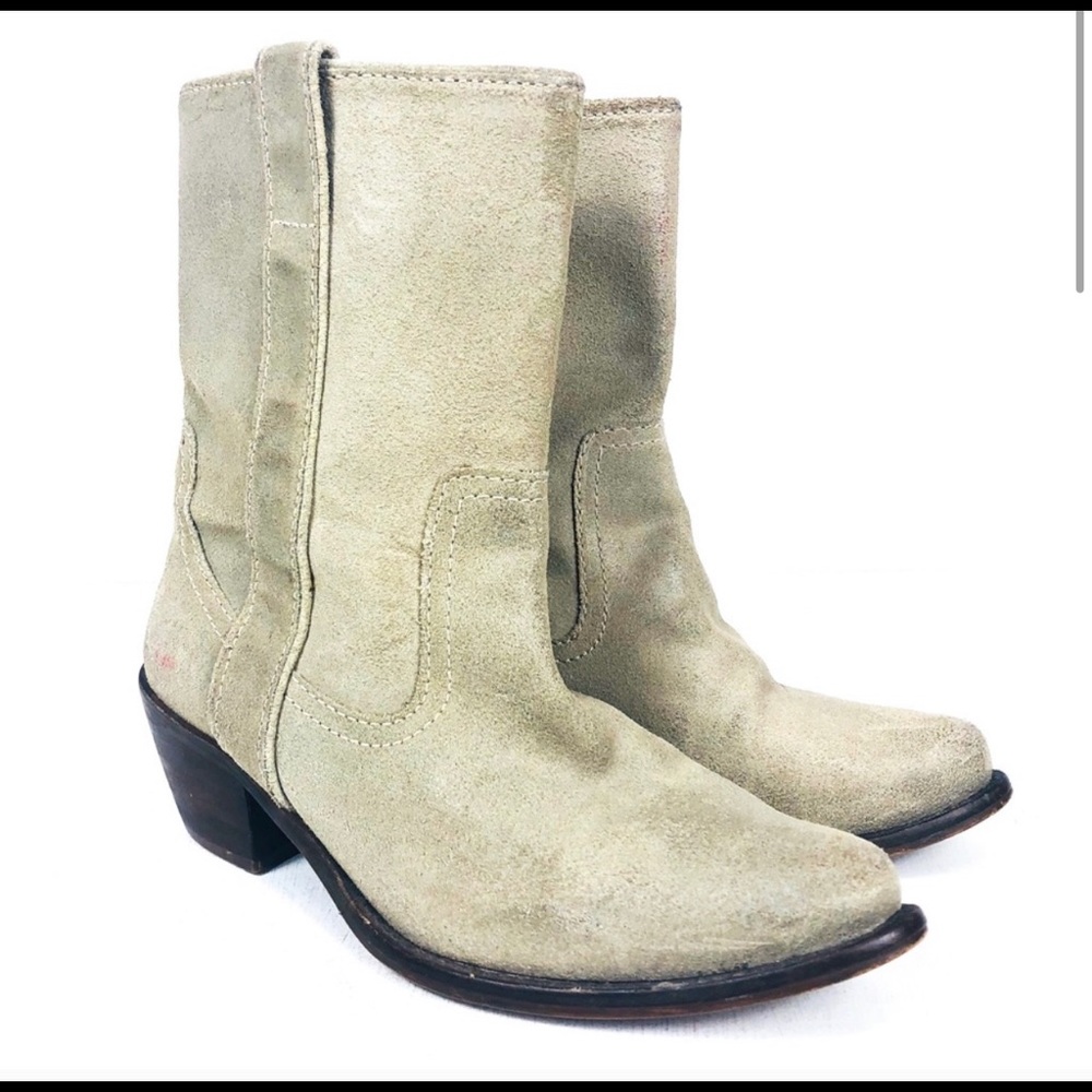 STEVE MADDEN Suede Western Boots